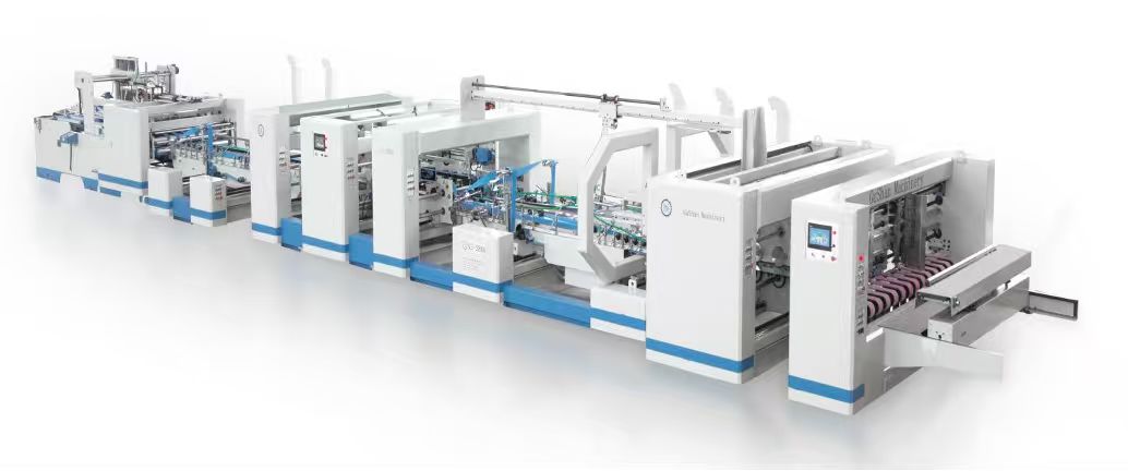 Fully Automatic Folder Gluer & Stitching Machine Line / GS-3216D
