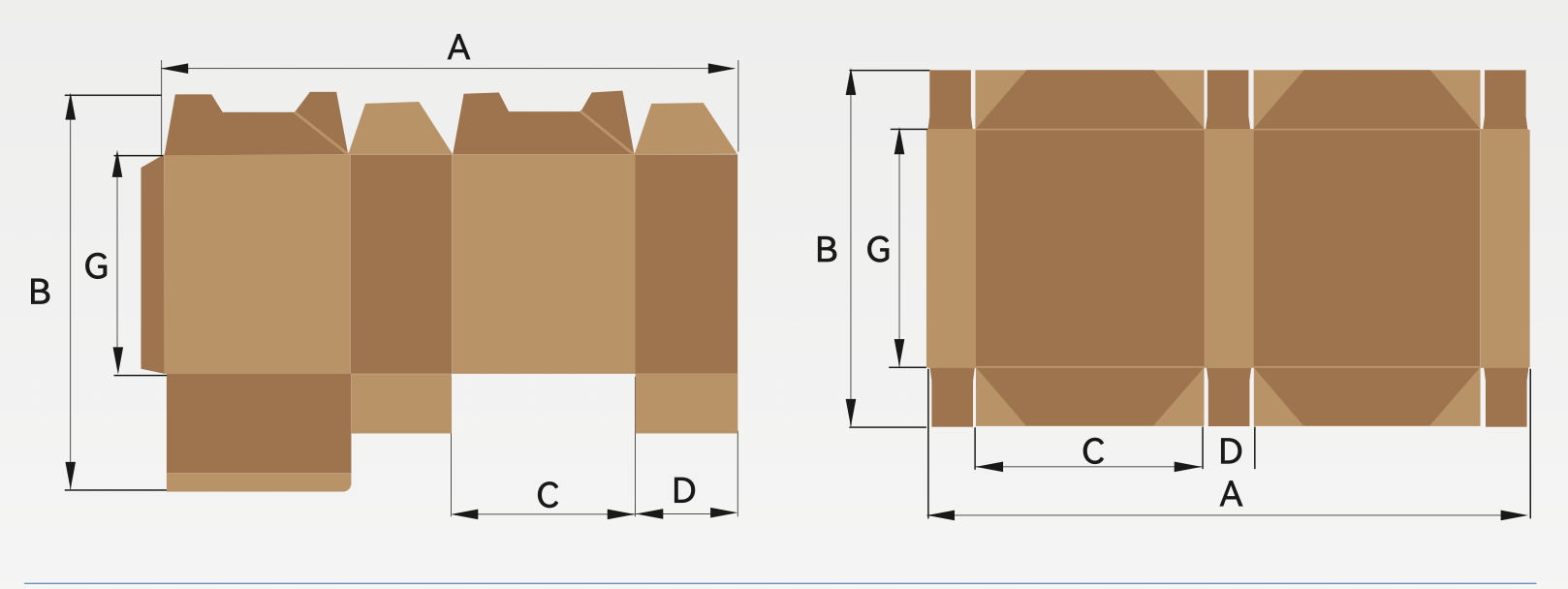 Special Box Type Diagrams (crash-lock bottom & 4/6 corner)